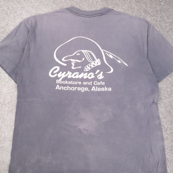 Vintage Groucho Marx Quote Books Alaska Bookstore XL Gray Short Sleeve T-Shirt - Picture 9 of 9